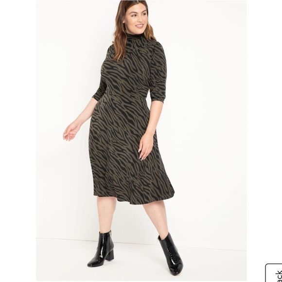 Eloquii Dresses & Skirts - ELOQUII Elements Zebra Print Fit and Flare Dress